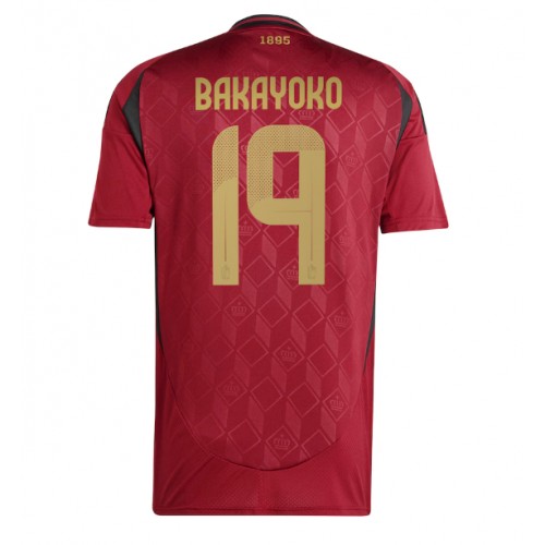 Fotbalové Dres Belgie Johan Bakayoko #19 Domácí ME 2024 Krátký Rukáv